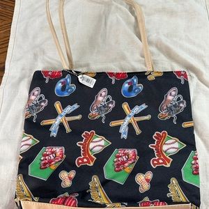 Baseball purse handbag unbranded shoulder strap 3x 9.5x 10